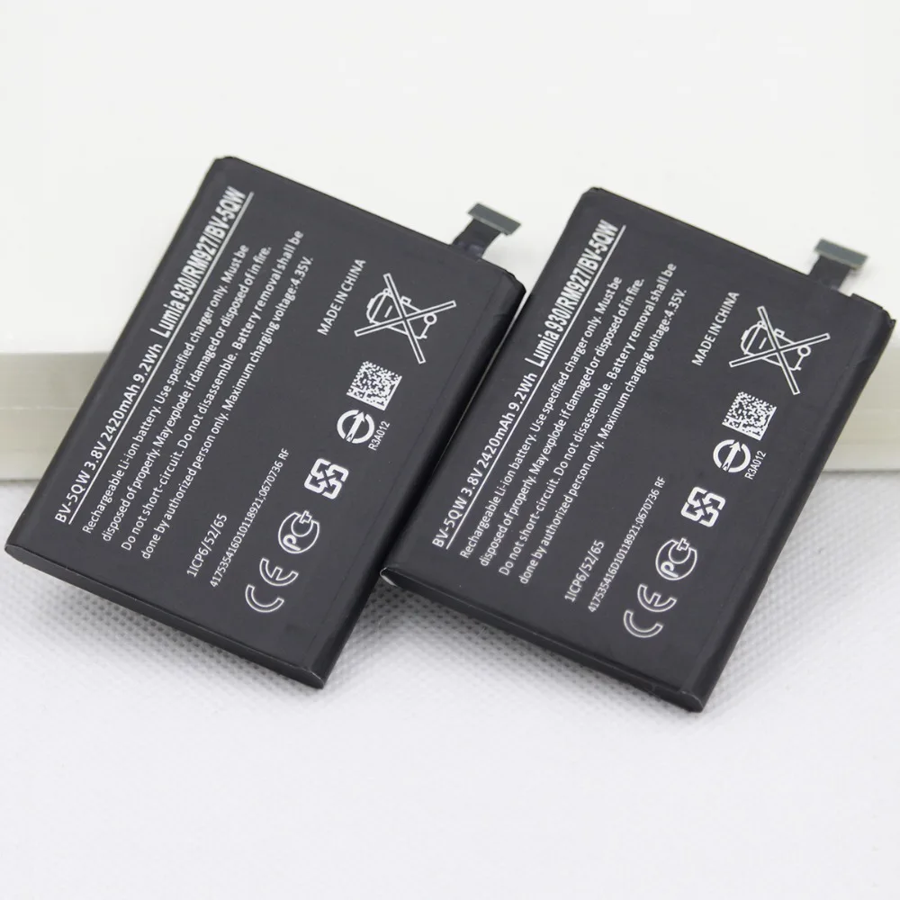 10 шт./лот BV-5QW аккумулятор для мобильного телефона Nokia lumia 930 BV5QW 2420 мАч мобильный