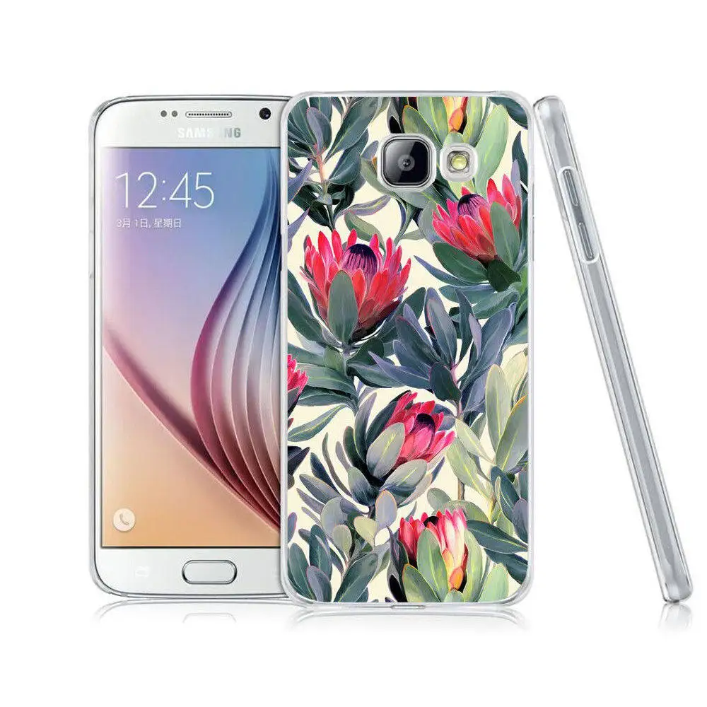 Красивый цветочный цветной Твердый чехол для Samsung A3 A5 A7 J1 J5 J7 2015 2016 2017 A310 A320 A510 A520 |