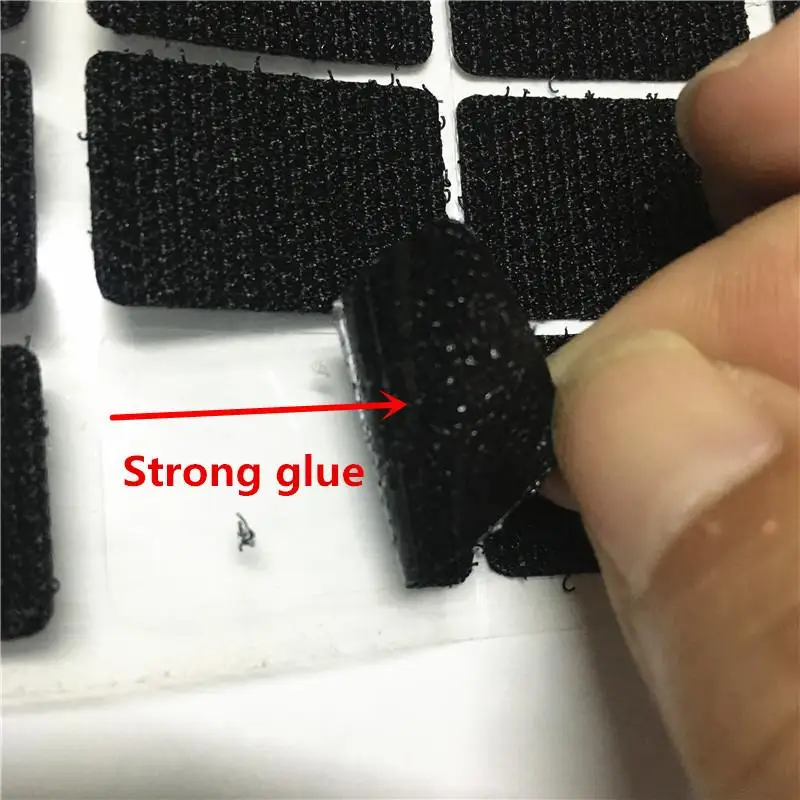 50Pairs 20*28mm Self Adhesive Fastener Tape Hook Loop Disks Magic Round Double Side Sticker Nylon Table Chair Feet With Glue | Дом и сад