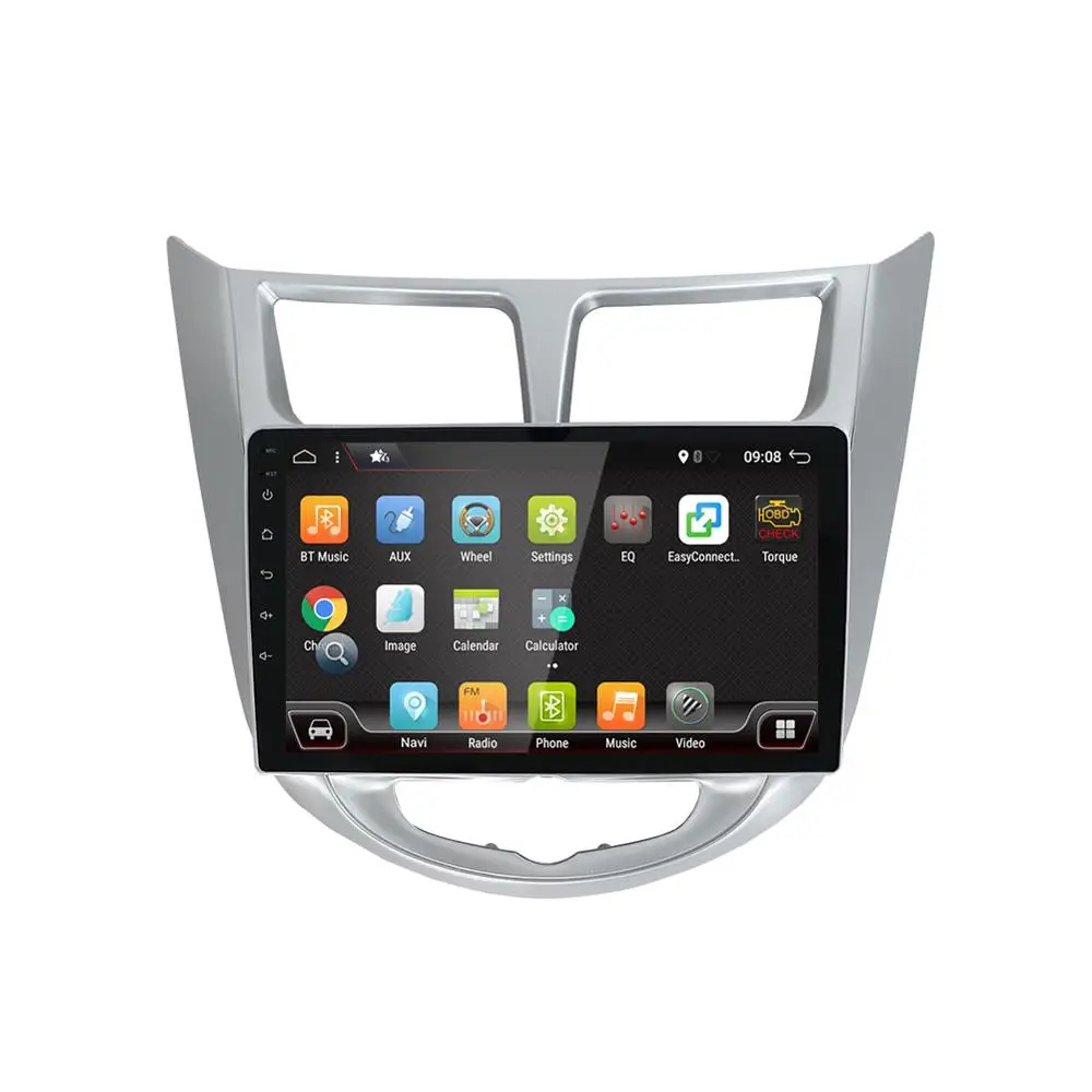Автомобильный DVD плеер Bosion 9 дюймов 2 din Android 0 для Hyundai Solaris Verna 2011 2015 радио