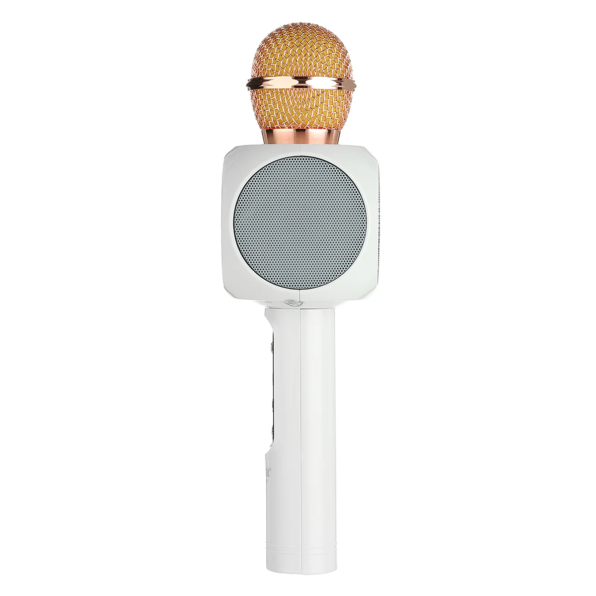 White WS-1816 беспроводной bluetooth Многофункциональный микрофон для караоке с светодиодный светильник - Цвет: White