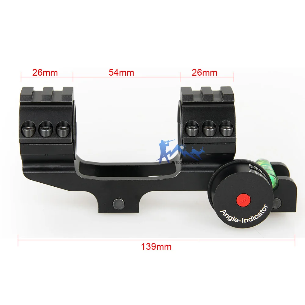 PPT Tactical Cantilever Weaver Forward Reach Dual Ring Scope Mount With Level Buble for Rifle OS24-0185 | Спорт и развлечения