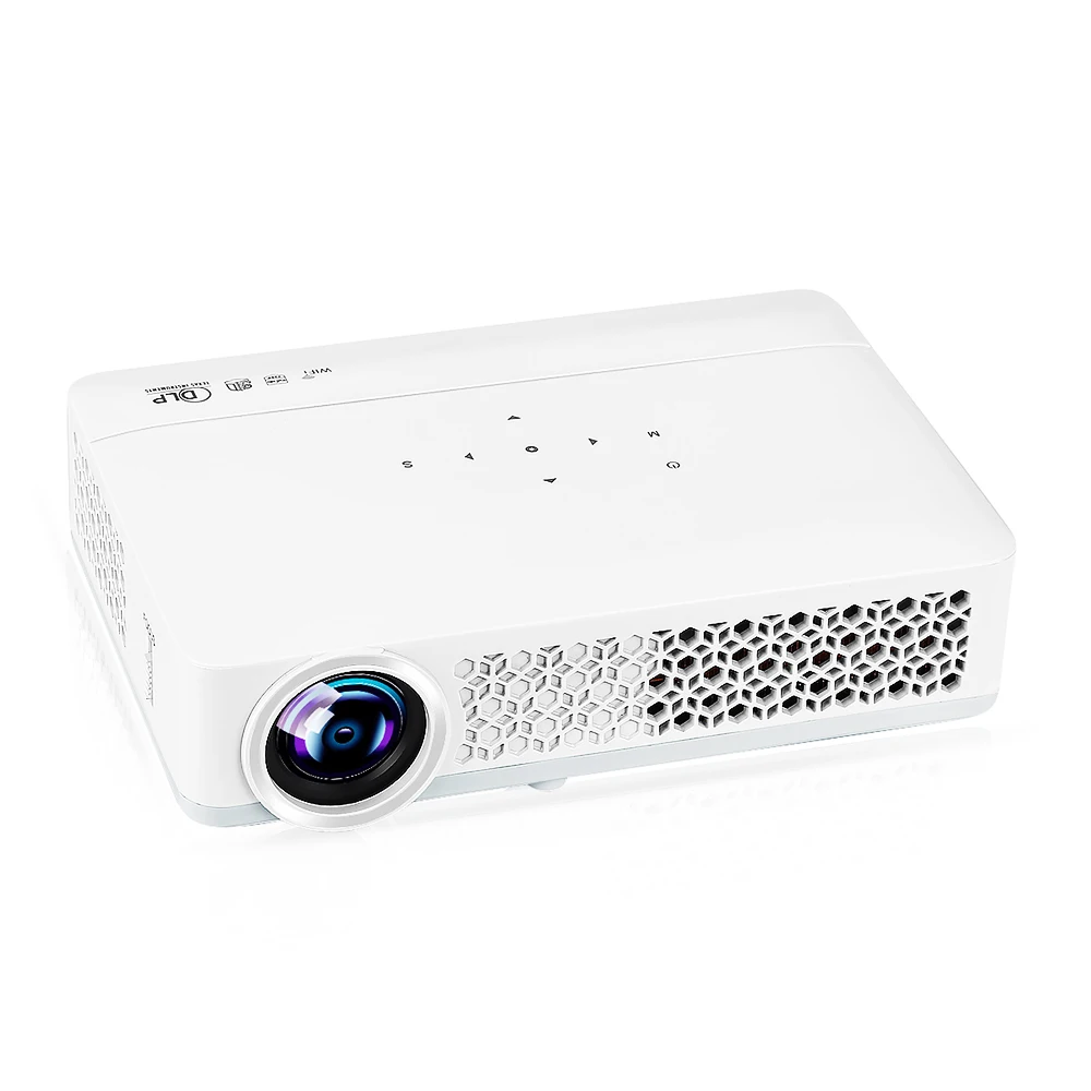 Exquizon DLP-800W портативный проектор 1280x800 пикселей 300ANSI Android 4 0 1080P WiFi Bluetooth DLP |