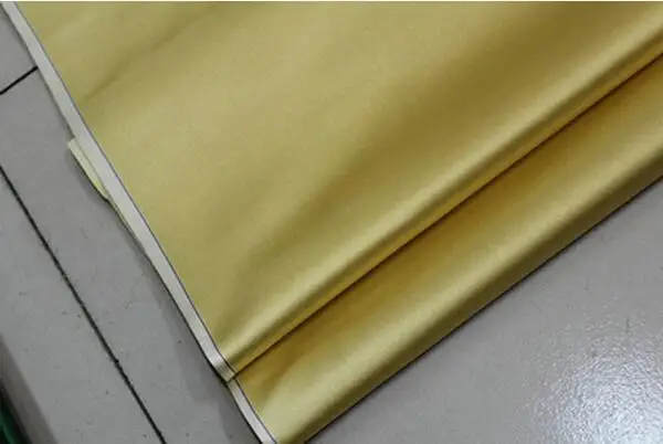 NO10 light yellow CF56 1 ярд сплошной шелковой ткани парча жаккардовая ткань свадебная декоративная Праздничная Ткань для шитья DIY шарф ручной вязки или платья - Цвет: NO10 light yellow