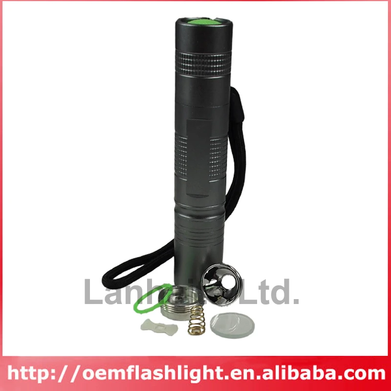 Серый светодиодный фонарик DIY для Cree XM L 119 мм x 24 мм|flashlight led|led flashlight aaa batteryled color