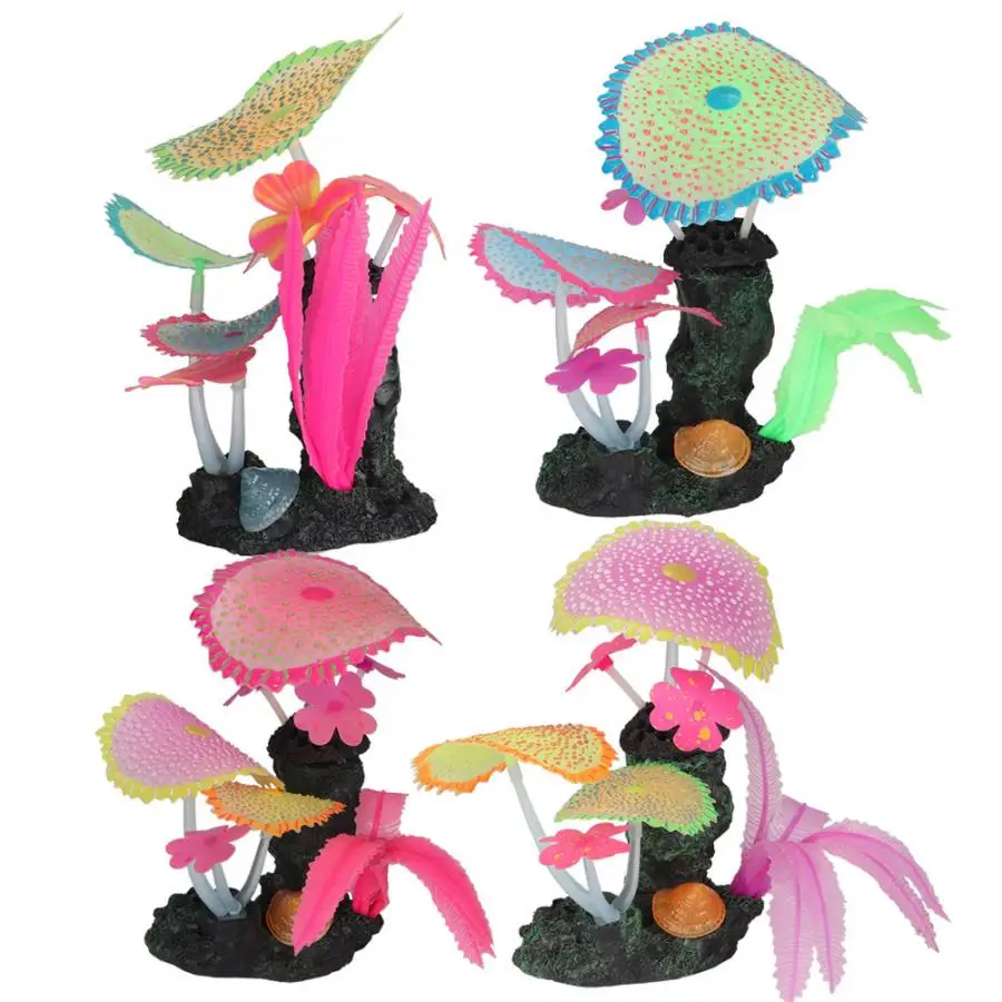 Искусственный коралловый растительный орнамент для аквариума подводное