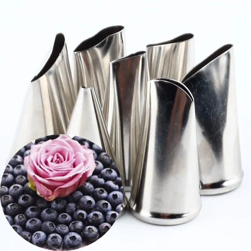 7 шт./компл. Инструменты для выпечки розы насадки в виде цветов креативные