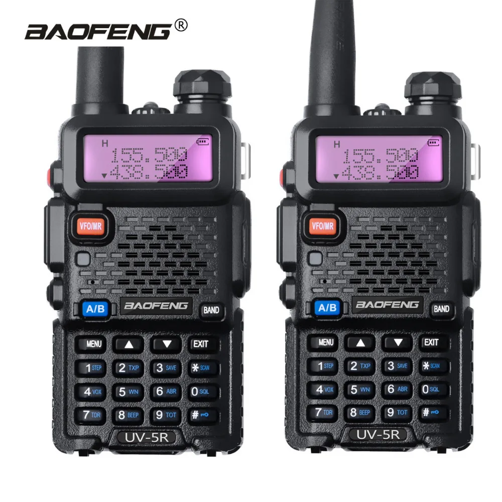 2 шт. Baofeng UV 5R 8 Вт Двухдиапазонная рация UHF VHF UV5R CB радио VOX Ham радиоприемопередатчик