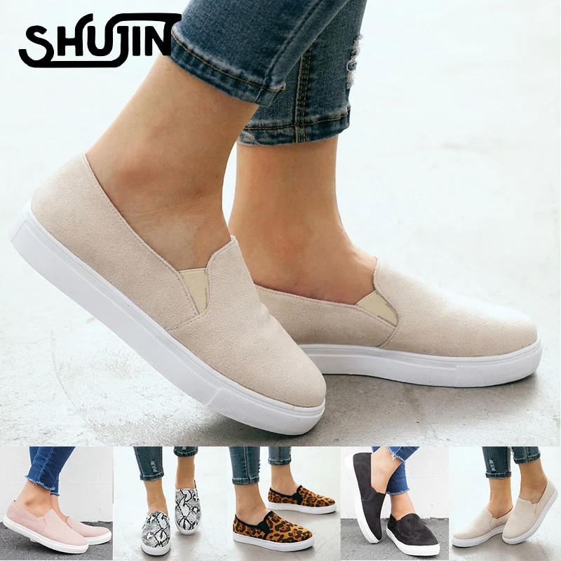 Женская обувь на плоской подошве с леопардовым принтом сезон весна осень