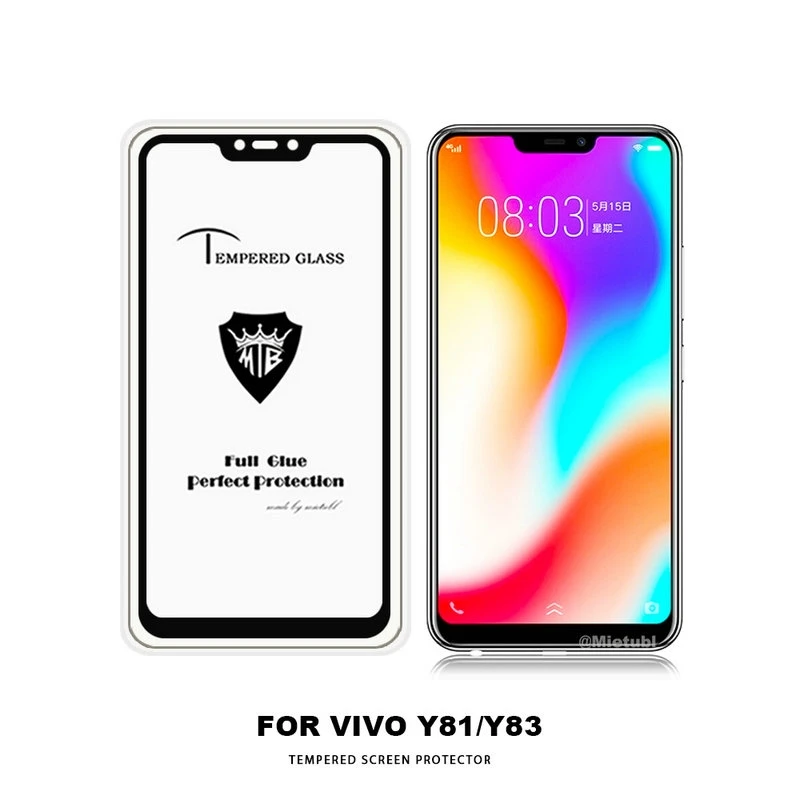 ДЛЯ vivo Y81 WIERSS full AB клей покрытие закаленное стекло протектор экрана для Y83 Анти