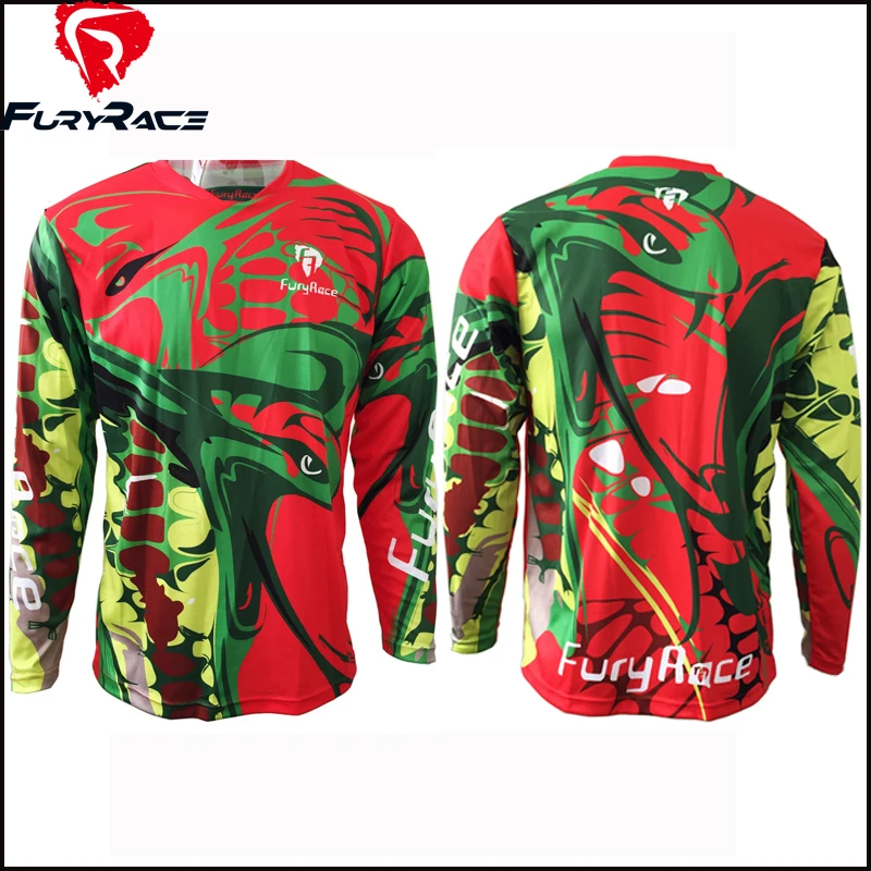 2016 Fury Racing мужские и женские майки для горного велосипеда мотокросса мотоцикла BMX