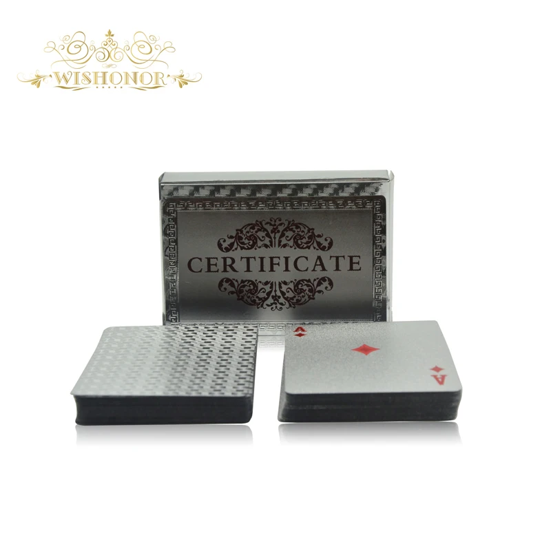 Новые товары для мозаичной покерной карты колода из серебряной фольги Волшебная