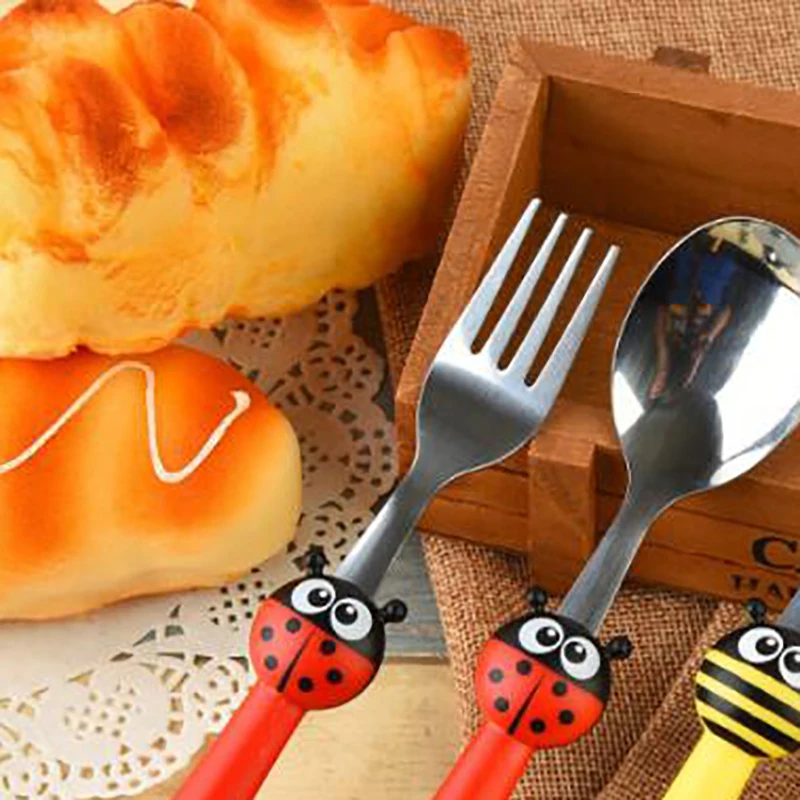 Столовый набор из 2 предметов столовые приборы ножи ложки для милой посуды милые