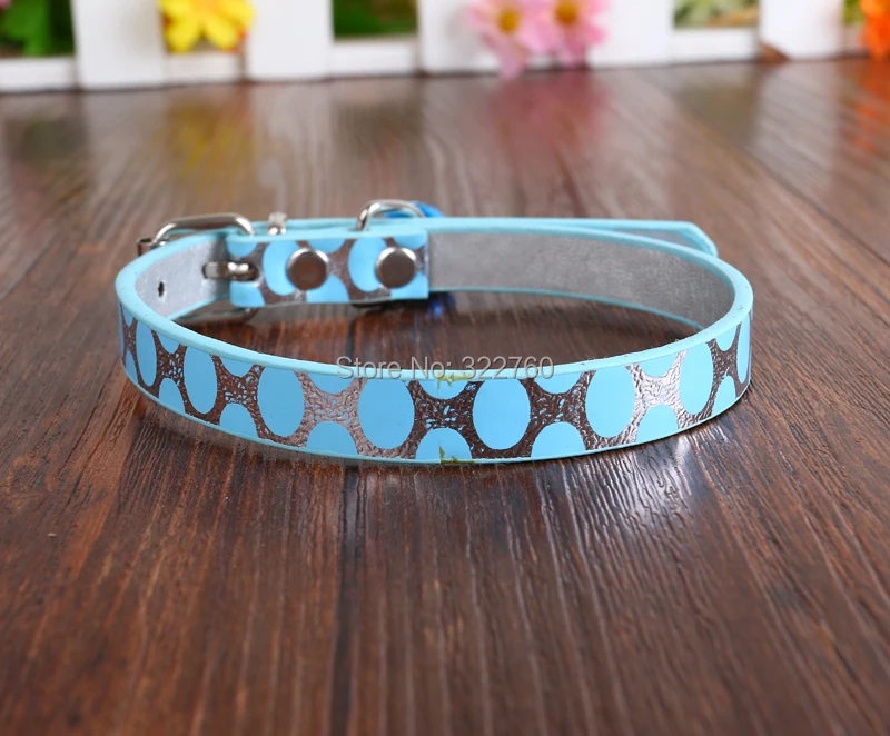 Мода искусственная кожа cat pet ошейник продукты поводок бесплатная доставка|leashes for