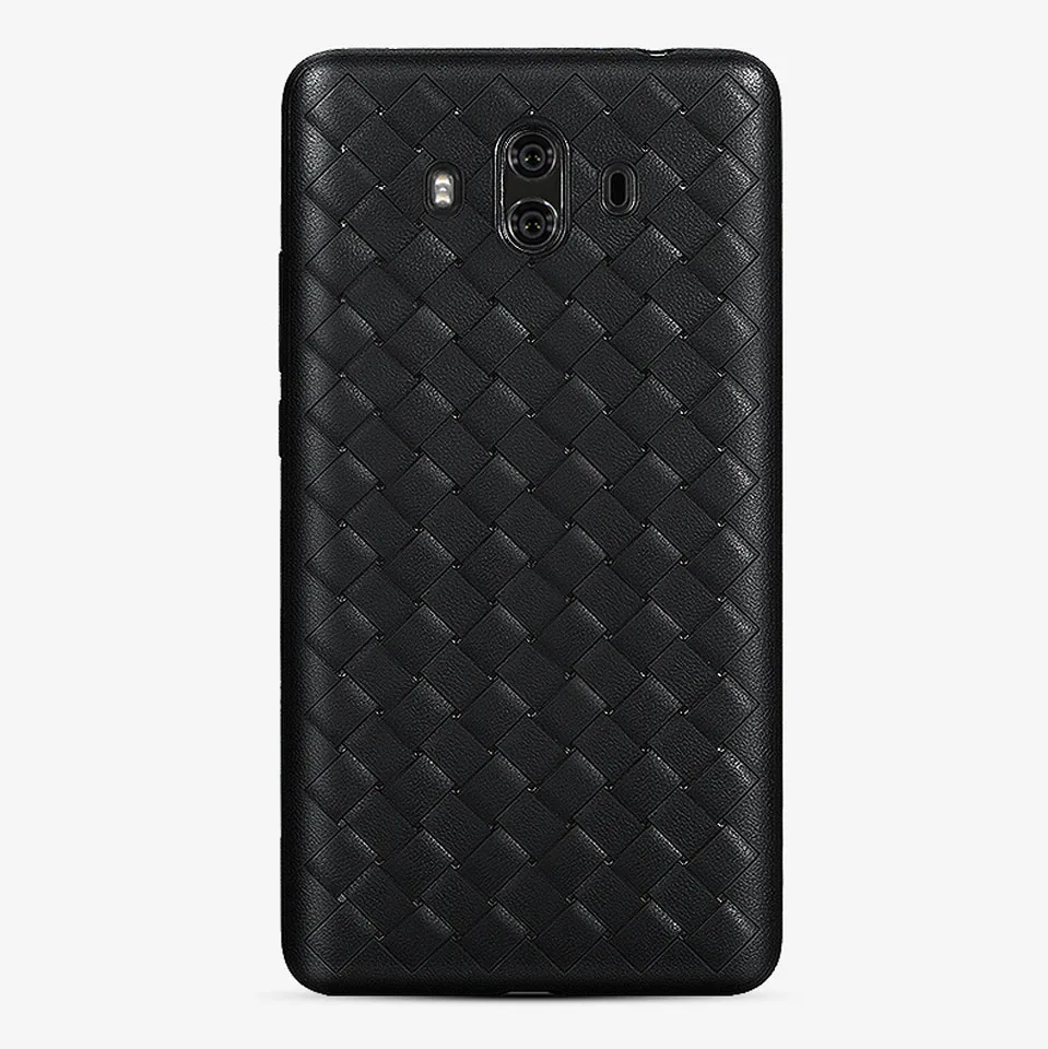 Роскошный Плетеный силиконовый чехол для Huawei Mate 10 20 Pro P20 Lite P30 Nova 3 4 Y3 Y5 Y6 Prime Y7 Y9 2018