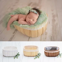 baby photography props wooden bed tub case accessory infant toddler studio shooting photo props shower gift