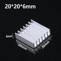 wholesale 500pcs heatsink 20mmx20mmx6mm ic chip vga memory routers cooling cooler for computer