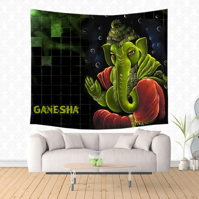 Настенный Коврик Ganesha Of Hinduism Lord подвесная Гобеленовая кровать коврик для йоги