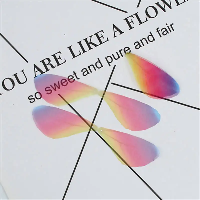 Эфирная бабочка из органзы для самостоятельного изготовления 20 шт. прозрачная