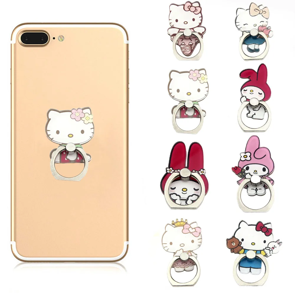 Универсальный держатель для мобильного телефона с милым рисунком hello kitty