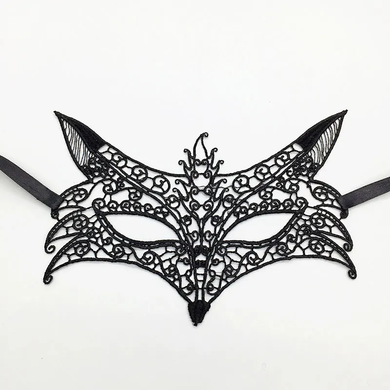 Black Unshaped 1 шт. маскарадные маски на Хэллоуин для женщин карнавал Марди Гра реквизит карнавал сексуальный кружевной маска венитьен маска - Цвет: Black Unshaped