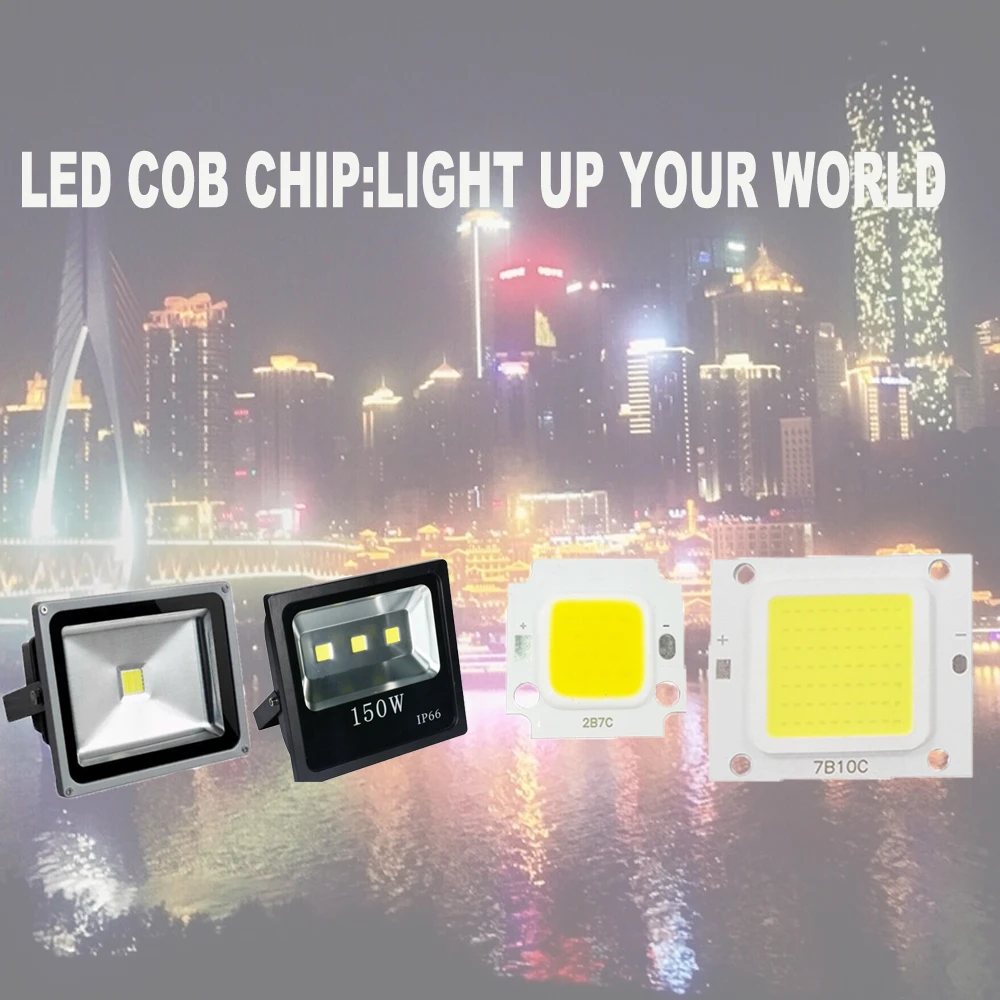 10 шт./лот мощная светодиодная лампа COB с чипом Вт 20 30 50 70 для самостоятельного