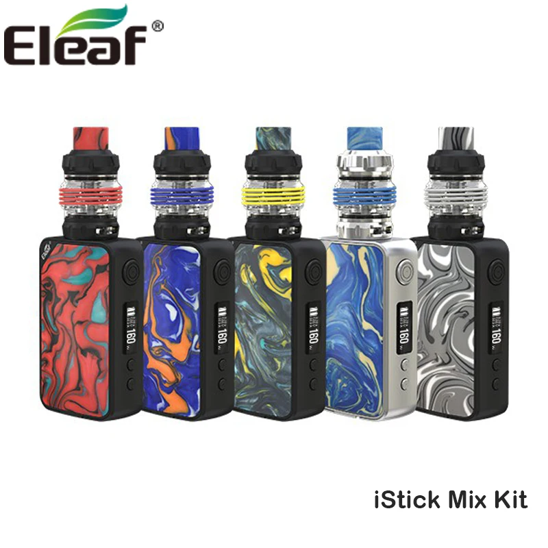Eleaf iStick Mix Kit Mod Box Vape 160 Вт с атомайзером ELLO POP 6 5 мл HW M2 испаритель для электронных