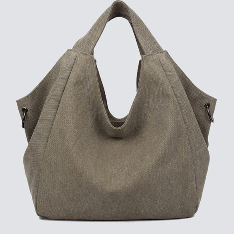 Сумка женская большая вместительная из парусины | Багаж и сумки