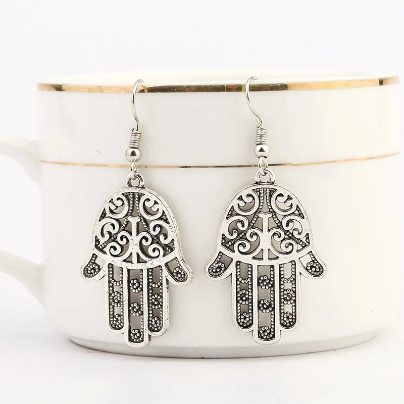 HFXSSSP креативные модные серьги с вырезами в виде пальмы Винтажные ажурные сережки