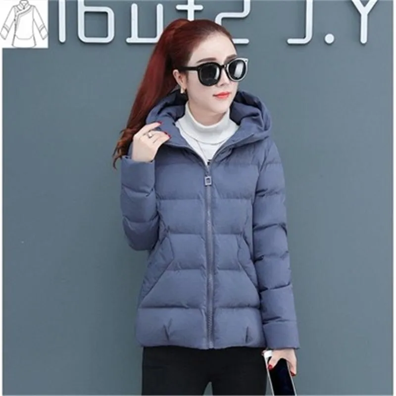 Осенне зимняя куртка Женское пальто 2019 модная женская со стоячим воротником
