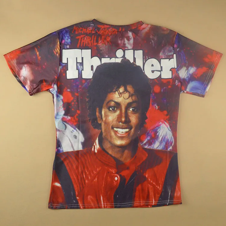 Футболка Мужская/женская с коротким рукавом и 3D-принтом Майкла Джексона | Мужская