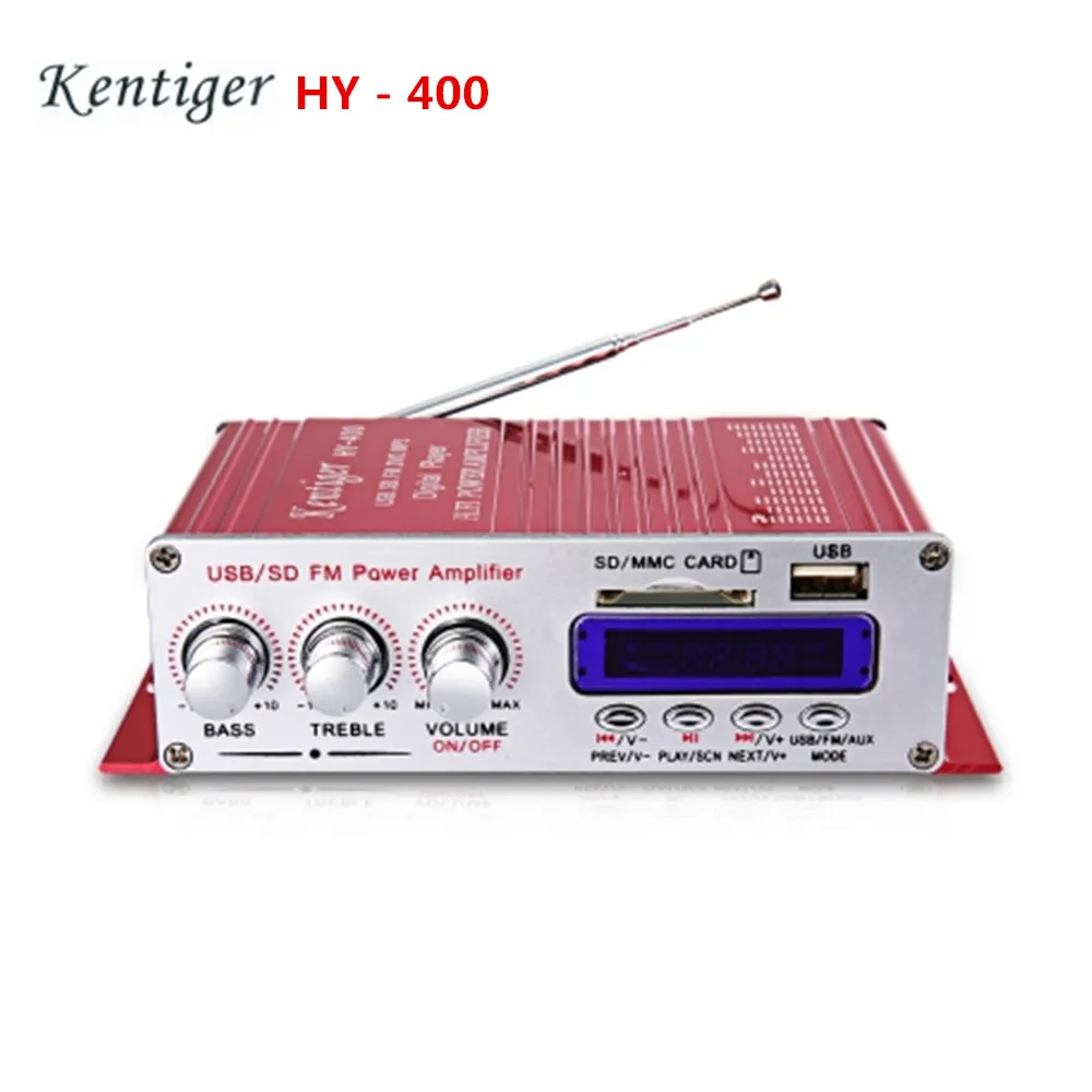 Kentiger HY-400 стерео супер бас аудио цифровой плеер Hi-Fi усилитель мощности FM |