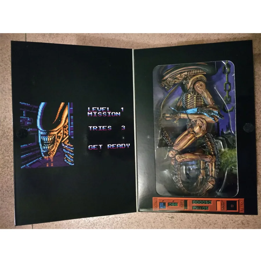 Оригинальная экшн фигурка Φ Game Alien 3 8 бит модель инопланетянина коллекционные