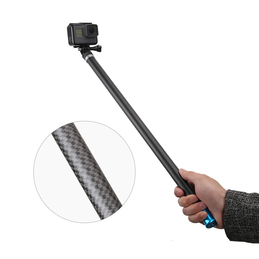106 &quotдлинная ручная селфи палка из углеродного волокна выдвижной монопод для GoPro