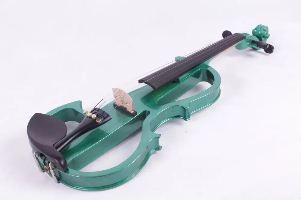 

4/4 dark green 4 string Electric violin High quality