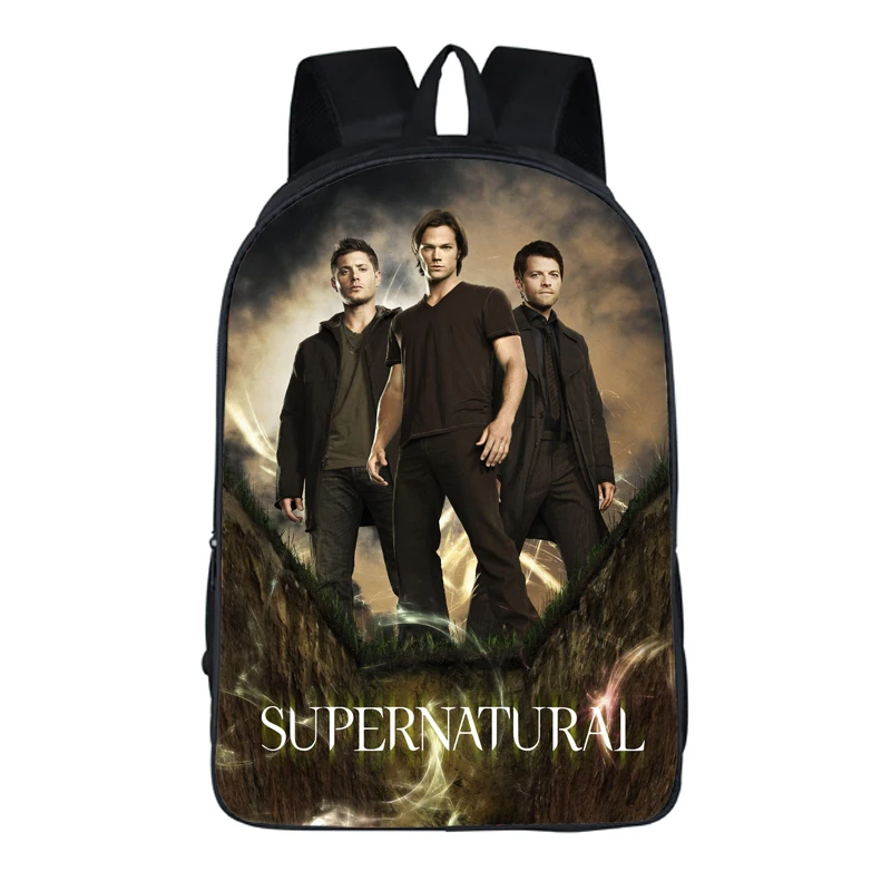 2019 Новый 16 дюймов рюкзак Supernatural демон Охотник братья Винчестеры Сэм Дин дорожная