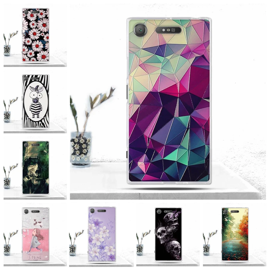 Чехол для телефона Sony Xperia XZ1 Мягкая силиконовая задняя крышка из ТПУ чехол чехлы