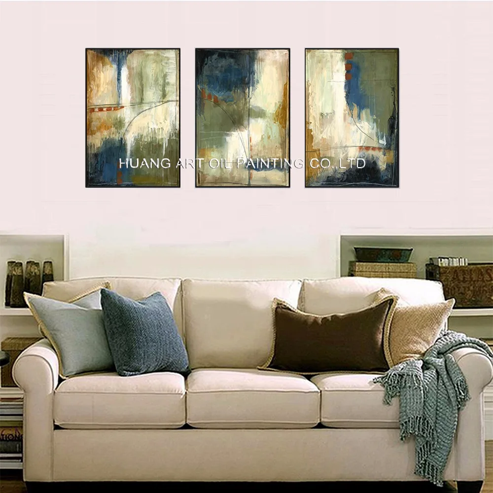 Специальный дизайн Темно Синяя абстрактная картина маслом ручная роспись