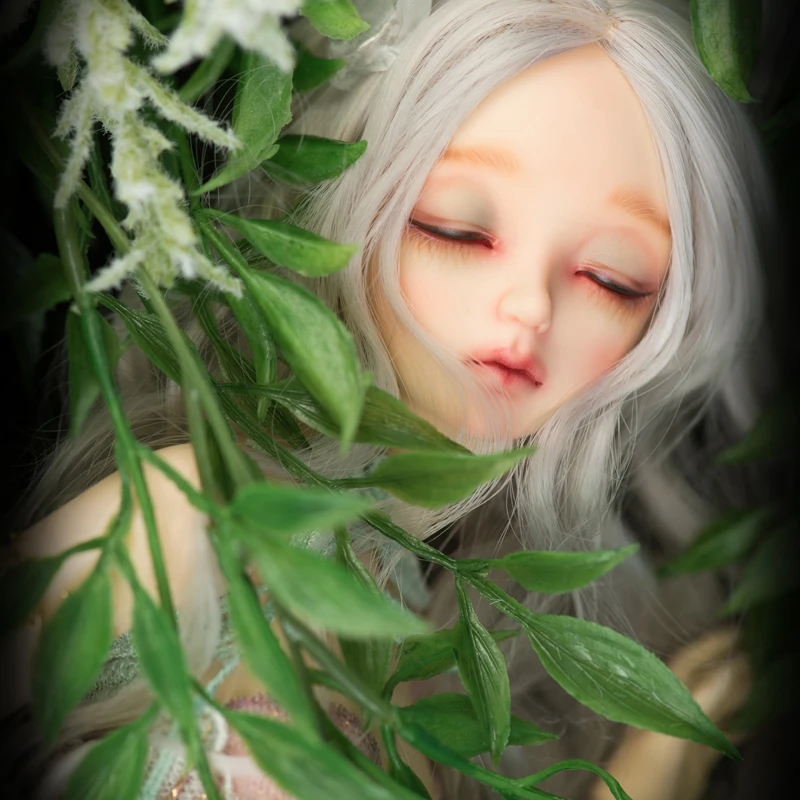 Кукла 1/4 Bjd из ЭВА силиконовая Резиновая с закрытыми глазами для макияжа подарок