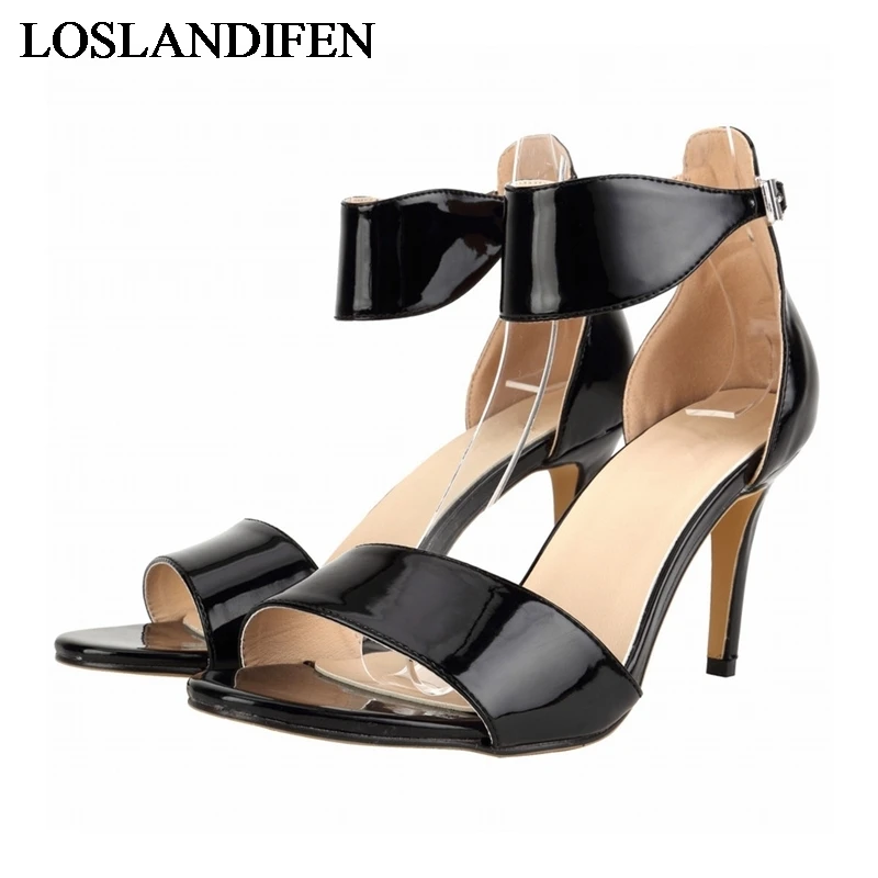 

Plus Size 35-42 New 2020 Summer Women Sandals Fashion Thin High Heels Party Shoes Rome Style Ladies Beach Shoes NLK-A0116