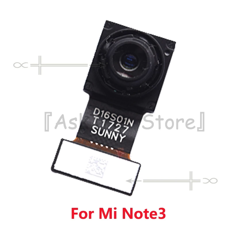 For Xiaomi Mi Note3 Тестирование оригинальные для Xiaomi Mi Note 3 4 4c 5 5S 6 Max 2 Global перед запасная часть фронтальной маленькой Камера Модуль гибкий кабель, запчасти для ремонта - Цвет: For Xiaomi Mi Note3