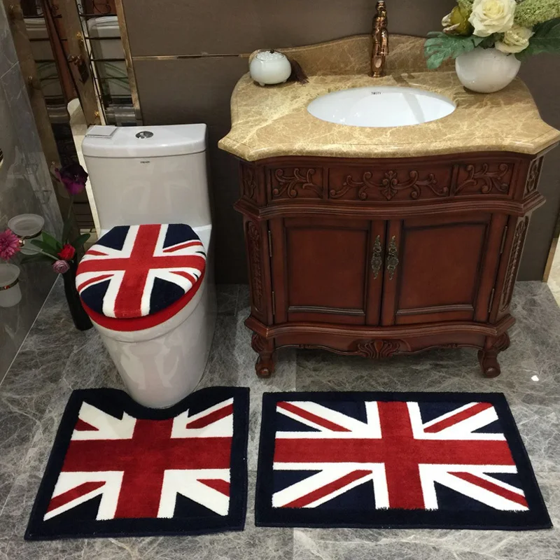 4 шт./компл. Мягкие утолщаются Водонепроницаемый крышку унитаза Ванная комната