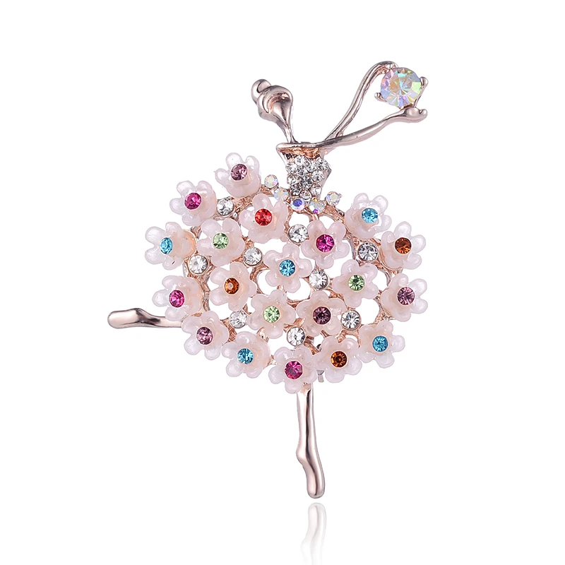 TODOX женские броши красивая в виде танцующей девочки с булавки украшением