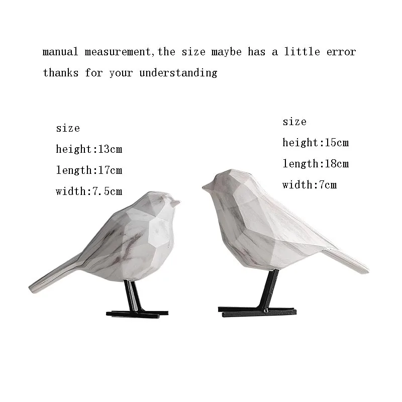 Креативная Статуэтка голубей из смолы с мраморной текстурой статуэтка животного