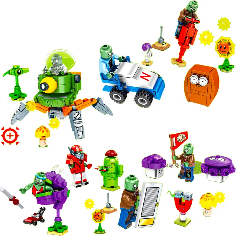 4 шт./лот Растения против Зомби дикий Западный босс серии анимированные персонажи