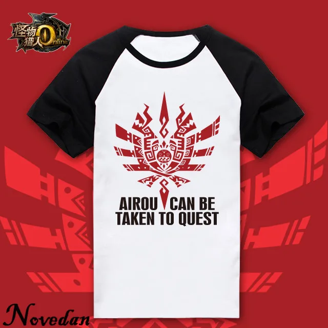 Амин и игроманов костюм Монстер Хантер для рубашка с короткими рукавами футболки