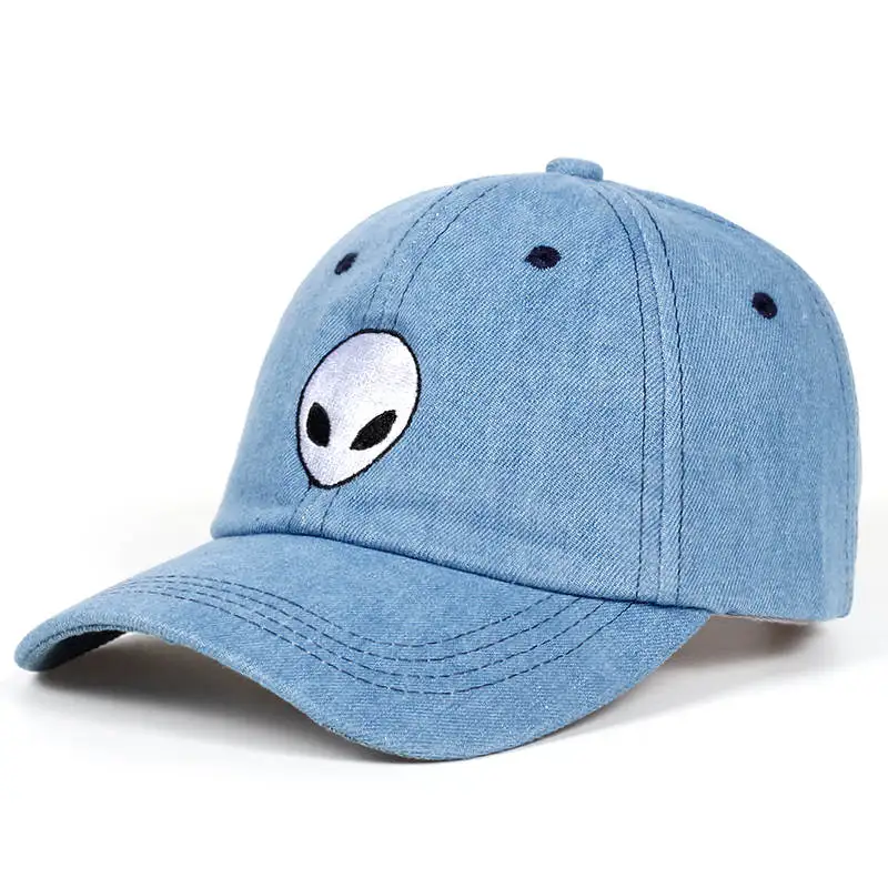Небесно-голубой Новая мода инопланетяне Snapback Кепка Outstar блюдце космос, НЛО вентиляторы черная тканевая Кепка-бейсболка хип хоп шляпа папа шляпа для мужчин и женщин - Цвет: Небесно-голубой