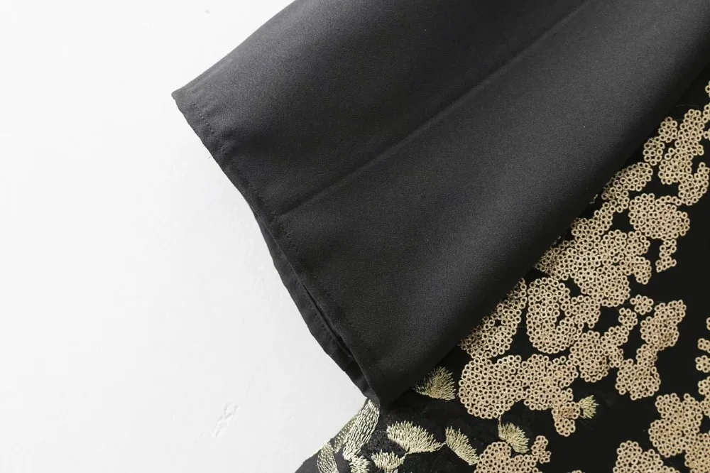 Женское винтажное платье vestidos с круглым воротником и длинным рукавом с золотыми пайетками, повседневное облегающее модное прямое мини-платье DS201