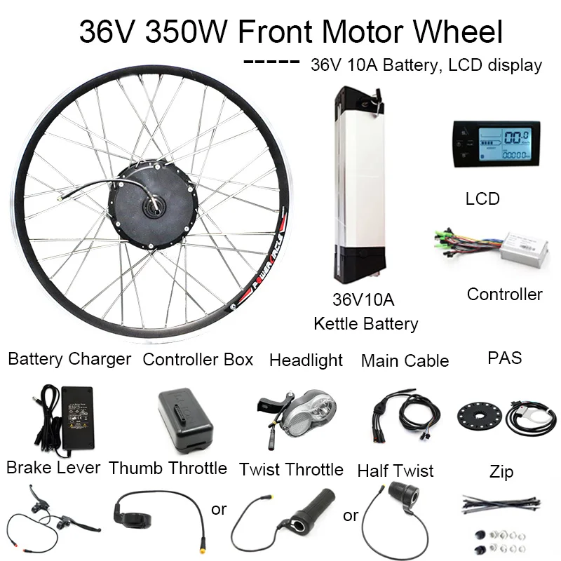 36V10A350WLCD 36V мощный 12 asamsung Батарея 250 Вт 350 Вт 500 Вт мотор для электрического велосипеда комплект LCD900 Дисплей регулятор вентильного двигателя горный электровелосипед Запчасти - Цвет: 36V10A350WLCD
