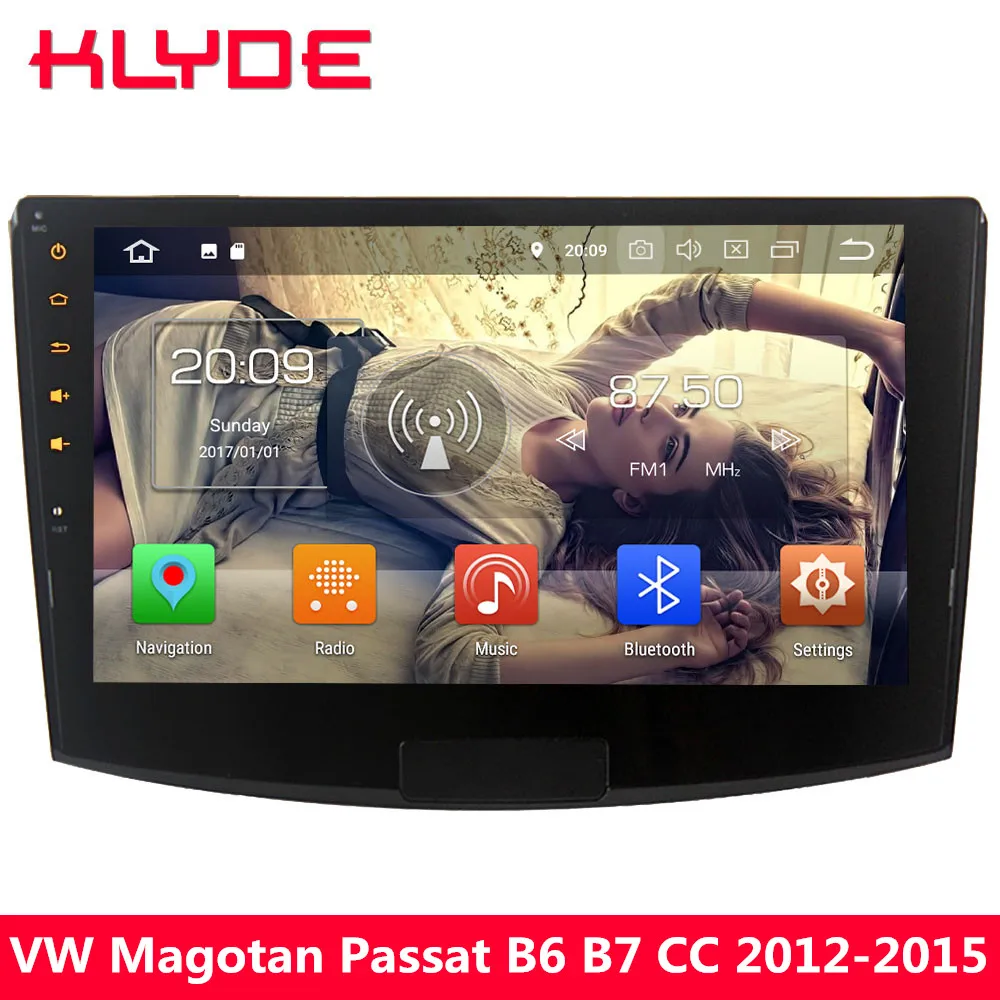 KLYDE 10," 4G Восьмиядерный Android 8 4 Гб ОЗУ+ 32 ГБ Автомобильный DVD мультимедийный плеер стерео радио для VW Magotan Passat B6 B7 CC 2012
